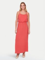 ONLY Sukienka letnia Winner 15177381 Czerwony Regular Fit. Czerwone sukienki ONLY, bez wzorów, z syntetyku, bez kołnierzyka, bez ramiączek. Za 149.99 zł.