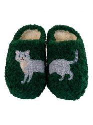 WD lifestyle Kapcie "Cat" w kolorze zielono-szarym rozmiar: S/M. Szare kapcie WD lifestyle, bez wzorów. Za 81.95 zł.