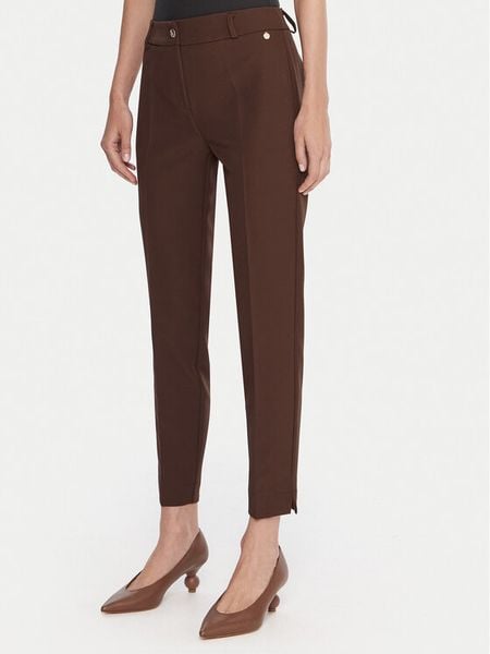 Maryley Spodnie materiałowe 25IB52Z/M17/43CO Brązowy Regular Fit. Brązowe spodnie materiałowe Maryley, bez wzorów, z materiału. Za 149.99 zł.