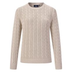 Sweter damski HV Polo Jane. Białe swetry HV POLO, xs, bez wzorów, z bawełny, klasyczne, bez ramiączek. Za 451.50 zł.
