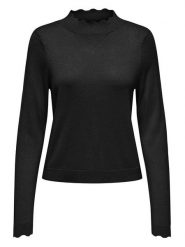 ONLY Sweter w kolorze czarnym rozmiar: XL. Czarne swetry ONLY, xl, bez wzorów, z włókna, bez ramiączek. Za 83.42 zł.