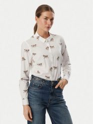 Barbour Koszula Brambles LSH1644MI96 Biały Slim Fit. Białe koszule Barbour, bez wzorów, z bawełny, bez kołnierzyka, bez ramiączek. Za 464.99 zł.