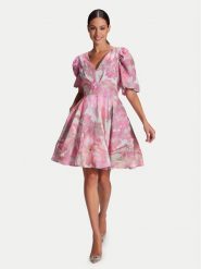 Swing Sukienka koktajlowa 5AG26000 Różowy Regular Fit. Czerwone sukienki Swing, bez wzorów, z wiskozy, wizytowe, bez kołnierzyka, bez ramiączek. Za 719.99 zł.