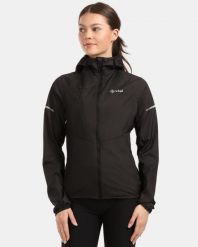 Damska lekka kurtka outdoorowa Kilpi ROSA-W. Czarne kurtki Kilpi, bez wzorów, z materiału, bez kaptura. Za 499.51 zł.