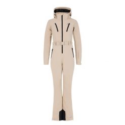 Damski kombinezon narciarski Protest Saga. Brązowe kombinezony Protest, na zimę, bez wzorów, sportowe, bez kołnierzyka, bez ramiączek. Za 1,277.00 zł.