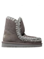 Mou Śniegowce Eskimo 18 FW101001A Szary. Szare śniegowce Mou, bez wzorów, ze skóry, bez zapięcia. Za 979.99 zł.
