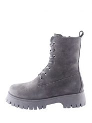 D.Moro Skórzane trzewiki w kolorze szarym rozmiar: 39. Szare botki D.Moro, bez wzorów, z materiału, bez obcasa, bez zapięcia. Za 290.95 zł.