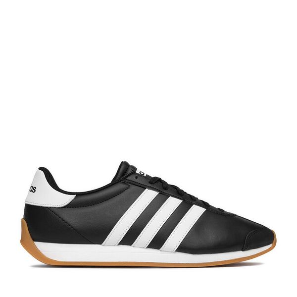 Sneakersy adidas. Czarne trekkingi adidas, bez wzorów, bez zapięcia. Za 206.99 zł.