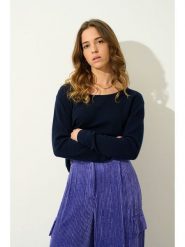 AUTHENTIC CASHMERE Kaszmirowy sweter "Lanfon" w kolorze granatowym rozmiar: L. Niebieskie swetry AUTHENTIC CASHMERE, l, bez wzorów, z kaszmiru, bez ramiączek. Za 255.34 zł.