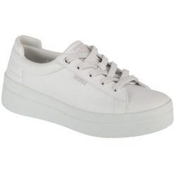 Buty sportowe Sneakersy damskie, Bobs Dvine Sky - Main Step. Białe buty sportowe lifestyle Skechers, bez wzorów, bez zapięcia, trekkingowe. Za 249.99 zł.