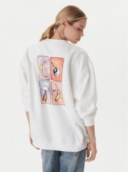 RVCA Bluza Spanky Loteria 23B463501 Biały Oversize. Białe bluzy RVCA, m, bez wzorów, z bawełny, bez ramiączek, bez kaptura. Za 349.99 zł.