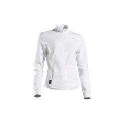 Kurtka tenis Dry 900 damska. Białe kurtki ARTENGO, bez wzorów, z elastanu, sportowe, bez kaptura. Za 99.99 zł.
