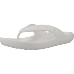 Japonki unisex Crocs 209402100. Białe japonki Crocs, bez wzorów, z gumy, sportowe. Za 192.00 zł.