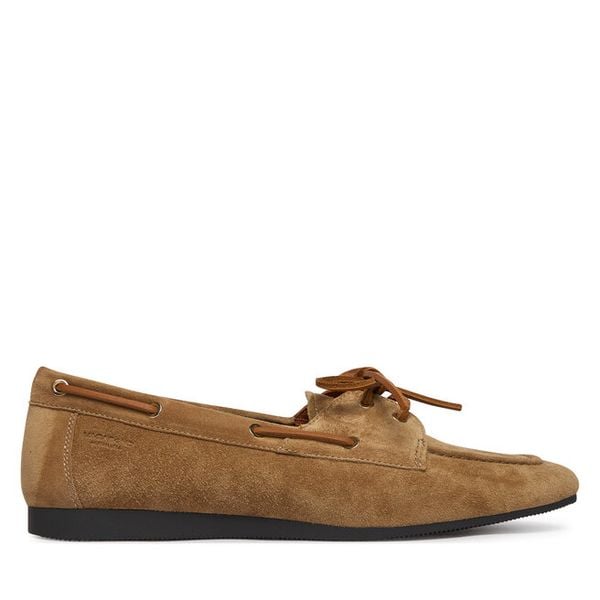 Półbuty Vagabond Shoemakers. Brązowe półbuty wsuwane Vagabond Shoemakers, bez wzorów, bez obcasa, na płaskiej podeszwie. Za 383.99 zł.
