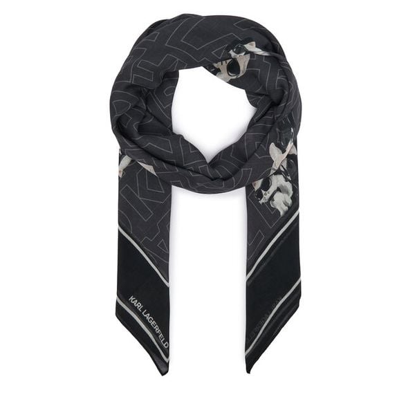 Chusta KARL LAGERFELD. Czarne chusty KARL LAGERFELD, bez wzorów. Za 429.99 zł.