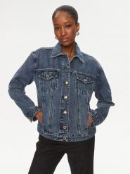 MICHAEL Michael Kors Kurtka jeansowa MR4104UFAU Niebieski Regular Fit. Niebieskie kurtki MICHAEL Michael Kors, s, bez wzorów, z jeansu, bez kaptura. Za 749.99 zł.