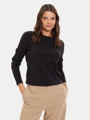 Tommy Hilfiger Sweter WW0WW40099 Czarny Regular Fit. Czarne swetry Tommy Hilfiger, xs, bez wzorów, z bawełny, bez ramiączek. Za 239.99 zł.