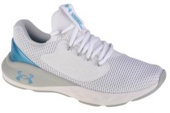 Buty do biegania damskie, Charged Vantage 2 VM. Białe buty treningowe Under Armour, bez wzorów, z materiału, przed kostkę, bez zapięcia, do biegania. Za 249.99 zł.