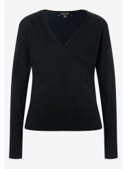 More & More Sweter w kolorze czarnym rozmiar: 42. Czarne swetry More & More, s, bez wzorów, z wiskozy, klasyczne, bez ramiączek. Za 92.64 zł.