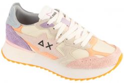 Buty sportowe Sneakersy damskie, Stargirl Multicolor Option. Białe buty treningowe SUN68, bez wzorów, z materiału, przed kostkę, bez zapięcia, trekkingowe. Za 519.99 zł.