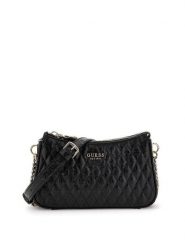 Guess Torebka HWGG96 26720 Czarny. Czarne listonoszki Guess, z aplikacjami, ze skóry, bez dodatków. Za 299.99 zł.