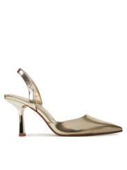 Aldo Szpilki Brusanti 13985166 Złoty. Żółte szpilki Aldo, bez wzorów, ze skóry, bez obcasa, na szpilce, bez zapięcia. Za 229.99 zł.