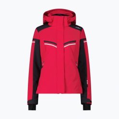 Kurtka narciarska damska CMP 35W0196 Zip Hood. Czerwone kurtki narciarskie CMP, na zimę, bez wzorów, bez kaptura, narciarskie. Za 769.99 zł.
