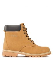 Fila Trapery Maverick Mid FFW0219.70010 Żółty. Żółte traperki Fila, bez wzorów, ze skóry, bez obcasa, bez zapięcia. Za 339.99 zł.