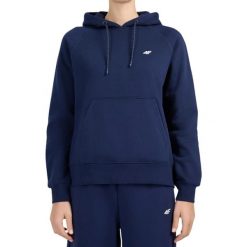 Bluza damska 4F z kapturem, regular fit. Niebieskie bluzy 4f, m, bez wzorów, z bawełny, sportowe, bez ramiączek, z kapturem. Za 113.99 zł.