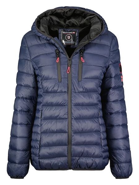 Geographical Norway Kurtka pikowana w kolorze granatowym rozmiar: XL. Niebieskie kurtki Geographical Norway, xl, bez wzorów, bez kaptura. Za 175.26 zł.