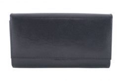 Portfel skórzany BARBERINI'S czarny 7046-1. Czarne portfele Barberinis, bez wzorów, ze skóry. Za 169.99 zł.