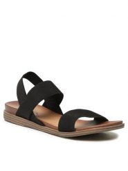 Clara Barson Sandały WS060701-01 Czarny. Czarne sandały Clara Barson, bez wzorów, bez obcasa, bez zapięcia. Za 79.99 zł.