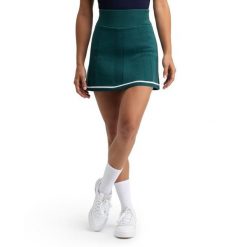 Damskie golfowe spódnico-spodenki z dzianiny Siroko Turnberry Teal. Zielone spódnice SIROKO, bez wzorów, z dzianiny, sportowe, sportowe. Za 211.00 zł.