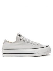 Converse Trampki Chuck Taylor All Star Lift Platform Ox A11538C Szary. Szare trampki Converse, bez wzorów, z materiału, retro, bez zapięcia. Za 399.99 zł.