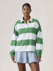Levi's Bluza "Reenie" w kolorze zielono-błękitnym rozmiar: S. Niebieskie bluzy bez kaptura Levi's, s, bez wzorów, z bawełny, bez kaptura. Za 124.95 zł.