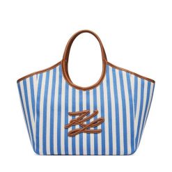 Torebka KARL LAGERFELD. Niebieskie shopper bag KARL LAGERFELD, bez wzorów, bez dodatków. Za 649.99 zł.