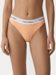 Calvin Klein Underwear Figi brazylijskie LV00QF8522 Pomarańczowy jasny. Brązowe figi Calvin Klein Underwear, bez wzorów, z bawełny. Za 99.99 zł.