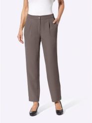 WITT WEIDEN Spodnie w kolorze szarobrązowym rozmiar: W23. Brązowe spodnie materiałowe WITT WEIDEN, bez wzorów, z materiału. Za 43.99 zł.