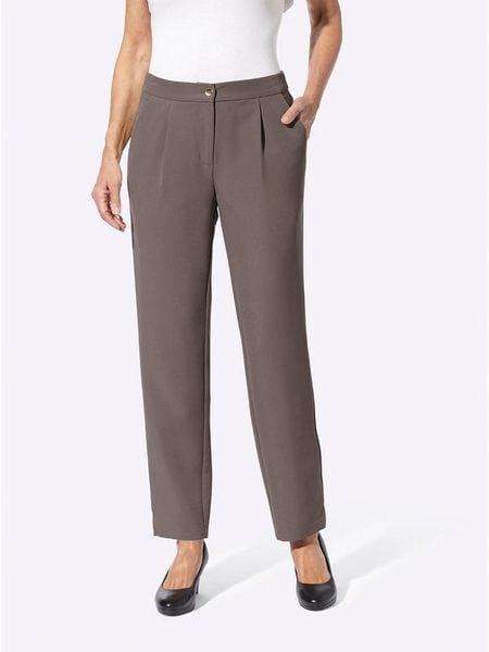 WITT WEIDEN Spodnie w kolorze szarobrązowym rozmiar: W22. Brązowe spodnie materiałowe WITT WEIDEN, bez wzorów, z materiału. Za 43.99 zł.