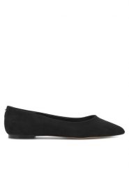 Nine West Baleriny WFA2622-1 Czarny. Czarne baleriny Nine West, bez wzorów, z materiału, bez obcasa, bez zapięcia. Za 199.99 zł.