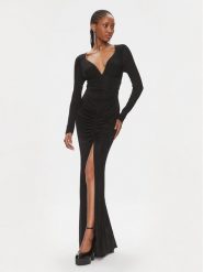 Pinko Sukienka wieczorowa Busetto Abito 102916 A1JS Czarny Slim Fit. Czarne sukienki Pinko, xs, bez wzorów, z wiskozy, wizytowe, bez kołnierzyka, bez ramiączek. Za 2,319.00 zł.