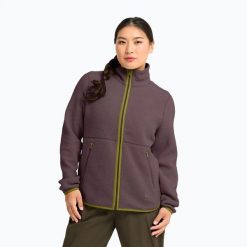 Bluza polarowa damska Jack Wolfskin Lite Curl Full Zip. Fioletowe bluzy bez kaptura Jack Wolfskin, m, bez wzorów, z materiału, bez kaptura, trekkingowe. Za 509.99 zł.