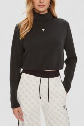 GUESS Czarna damska bluza Olympe, Rozmiar S. Czarne bluzy Guess, m, z aplikacjami, bez ramiączek, bez kaptura. W wyprzedaży za 287.99 zł.