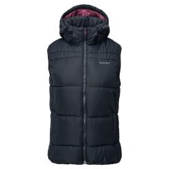 Kamizelka damska Hi-Tec Lady Callie - granatowa, Rozmiar L. Kamizelki Hi-tec, na zimę, l, bez wzorów, ze skóry, sportowe, bez ramiączek, z kapturem, do biegania. Za 172.99 zł.