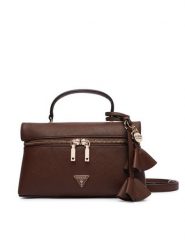 Guess Torebka Danielle Mini HWZG22 27770 Brązowy. Brązowe torebki klasyczne Guess, z aplikacjami, ze skóry, bez dodatków. Za 544.99 zł.