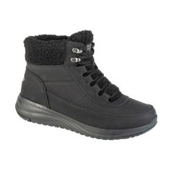 Buty zimowe damskie, On-The-Go Stellar - Alpine Adventure. Czarne buty sportowe lifestyle Skechers, na zimę, bez wzorów, z materiału, sportowe, za kostkę, bez zapięcia. Za 476.00 zł.