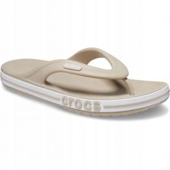 Japonki Dla Dorosłych Crocs Bayaband Flip. Białe japonki Crocs, bez wzorów, z materiału. Za 119.99 zł.