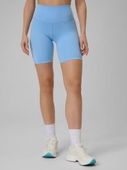 4F Szorty sportowe w kolorze błękitnym rozmiar: L. Niebieskie szorty sportowe 4f, bez wzorów, z materiału, outdoorowe. Za 77.95 zł.