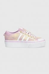 Adidas Originals sneakersy NIZZA PLATFORM. Buty sportowe lifestyle adidas Originals, bez wzorów, z materiału, sportowe, z okrągłym noskiem, bez zapięcia. Za 299.99 zł.