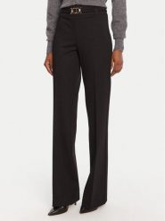 TWINSET Spodnie materiałowe 252TP2602 Czarny Flare Fit. Czarne spodnie materiałowe Twinset, bez wzorów, z materiału. Za 659.99 zł.